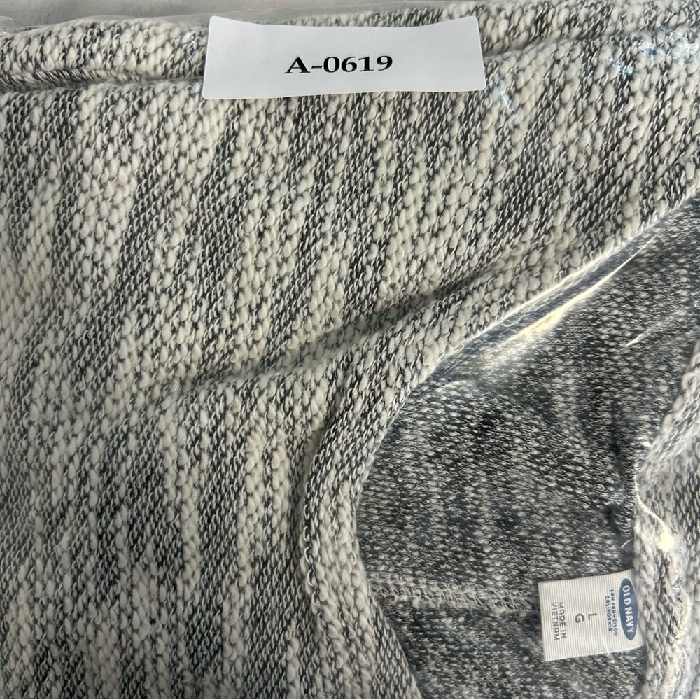 Old Navy Gray Knit Pullover Midi Dress sz L Soft Casual A-Line Office Church - Picture 11 of 11